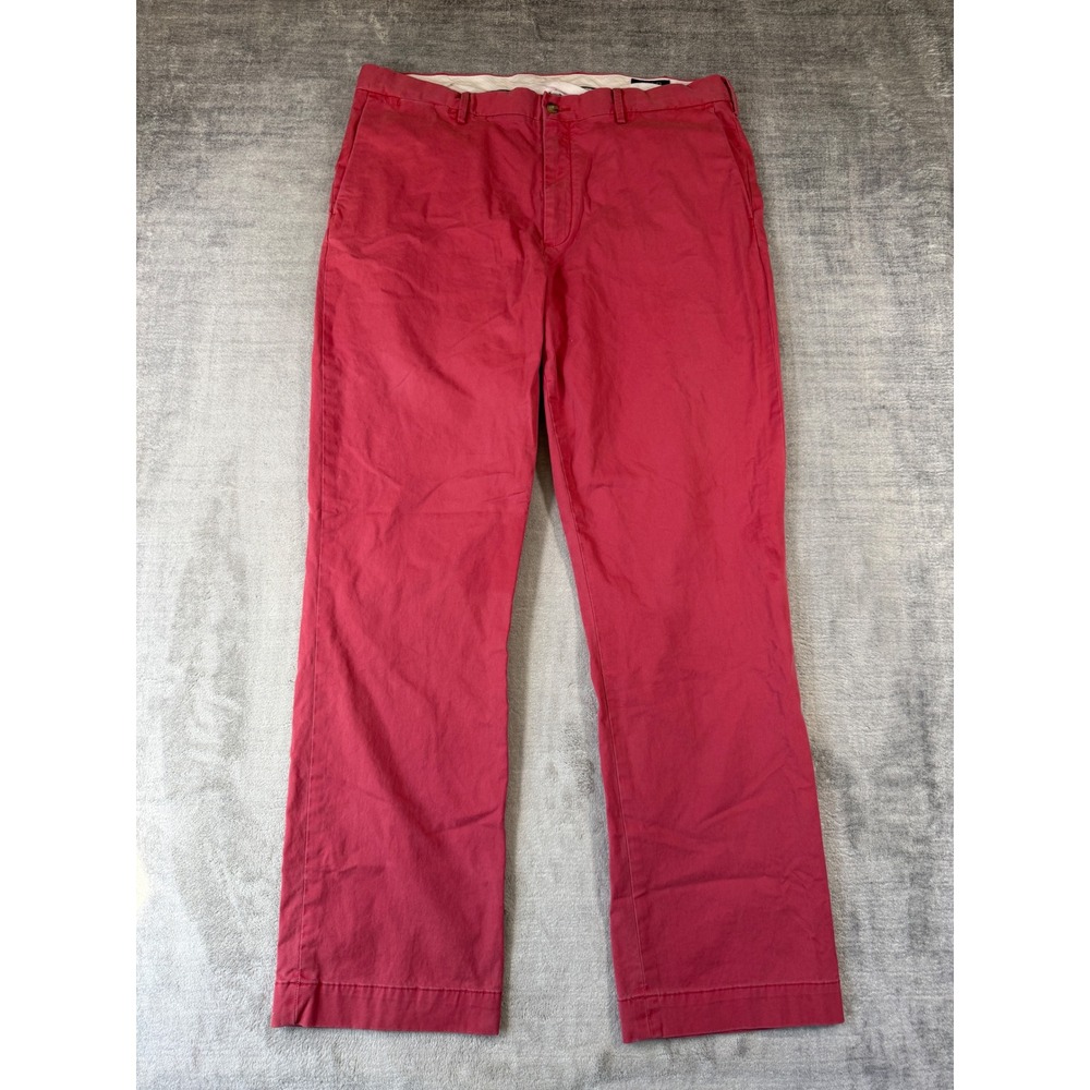 Polo Ralph Lauren Pants Mens 38x32 Red Chino Stretch Classic Fit Straight Leg